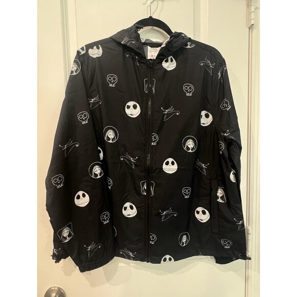 Disney Parks Nightmare Before Christmas Jack  Packable Windbreaker Jacket Large - Picture 1 of 6
